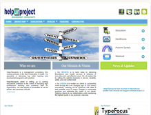 Tablet Screenshot of helpurprojects.com
